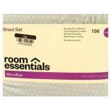 Room Essentials - Blue Dash Queen Microfiber Sheet Set
