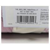 Threshold - Floral Block Print Jacquard Throw Purple/Cream