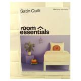 Room Essentials - Satin Quilt, Twin/XL Twin