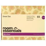 Room Essentials - Pink & Tan Leopard Print Microfiber Sheet Set