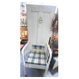 Vintage Door Bench with Matching Lamp