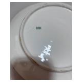 Two Vintage Plates: Blue Birds and Bavarian Made Flower Plate