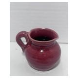 Hull Santa Fe Handmade 2" Burgandy Creamer