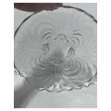 11" Cambridge Caprice 3 Footed Crystal Torte Plate