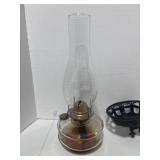 Vintage Wall Bracket Oil Lamp. Oil Lamp Measures 13"