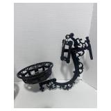 Vintage Wall Bracket Oil Lamp. Oil Lamp Measures 13"