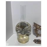 Vintage Wall Bracket Oil Lamp with Reflector