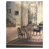 Exquisite Framed and Matted Garden Print 36" X 44"