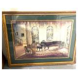 Exquisite Framed and Matted Garden Print 36" X 44"