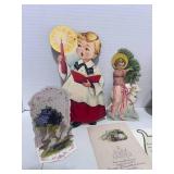 12 Antique Greeting Cards and Paper Cutouts