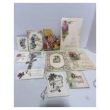 12 Antique Greeting Cards German Christmas and More