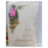 12 Antique Greeting Cards German Christmas and More