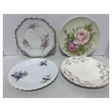 4 Antique Plates. Germany  Limoges France