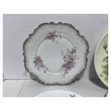 4 Antique Plates. Germany  Limoges France