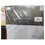 Avanti Home Blue Shower Curtain; Ne...