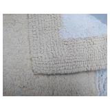 2 pc Hotel Reversible Bath Rugs 17 ...