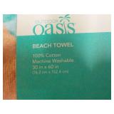 Oasis 30 x 60" Beach Towel; New fro...