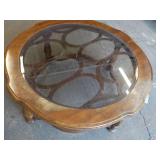 Wood and Glass Coffee Table...