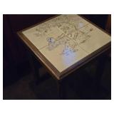 Musicians theme Tile Top / Wooden Side Table