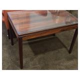 Glass Top / Wooden Side Table