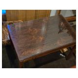 Glass Top / Wooden Side Table