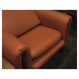 Leather Mid Century Modern Lounge Arm Chair