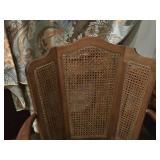 Vintage Victorian Solid Oak Eastlake style Cane Rocking Chair