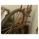 Vintage Wooden Spinning Wheel (Flay Wheel Size)