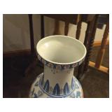 Vintage Chinese 25" Famille Rose pattern Porcelain Table Vase