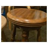 Vintage Wooden Ball and Claw Piano Stool