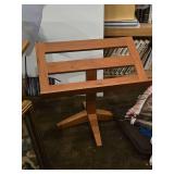 Vintage Danish Modern Wooden Music Stand | Adjustable