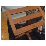 Vintage Danish Modern Wooden Music Stand | Adjustable