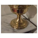 Vintage 1919-1920 Aladdin Model 8 24" Brass Kerosene Table Lamp (electrical wired for light bulb)