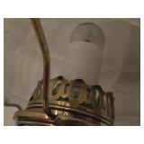 Vintage 1919-1920 Aladdin Model 8 24" Brass Kerosene Table Lamp (electrical wired for light bulb)