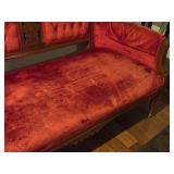 Victorian Eastlake style Living Room Sette (Red Velvet)