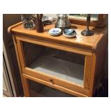 Wood / Glass Door Barrister Bookcase 2-tier