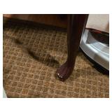 Display Shadow Box Curio End Table with Lift Up Glass Top