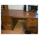Wooden Office Desk 6-drawer