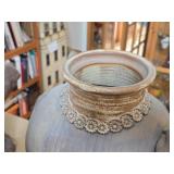 Jar with Lid - Elephant by J.A. Hamilton Signed circa 1980