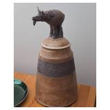 Pottery Jar - Unicorn by Hamilton circa 1981