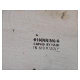 Polar Bear theme Hand Carved Table Statue by Henning (Norway)