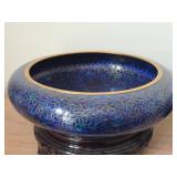 Cloisonne Bowl on Stand