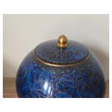 Cloisonne Ginger Jar on Stand