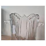 Glass Ice Bucket with Handles 8"