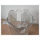Glass Ice Bucket with Handles 8"