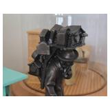 Traveling Peddler theme Cast Iron Table Statue 6"