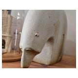 Polar Bear theme Stoneware Table Statue 11"