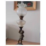 Figural theme Oil Lamp 24"