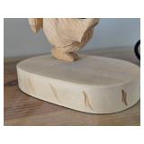 7-1/2" Polar Bear theme Hand Carved Russian Folk Art Table Statue