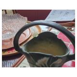 Vintage Roseville Freesia 8" Handled Basket 391-8